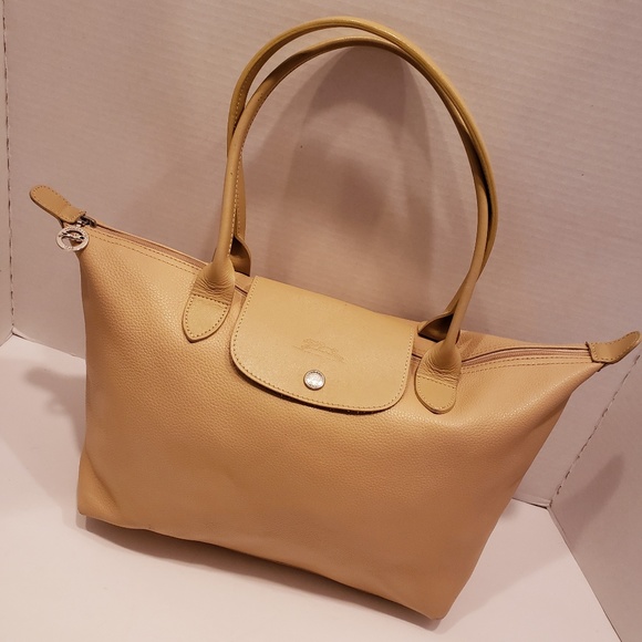 longchamp tan leather bag